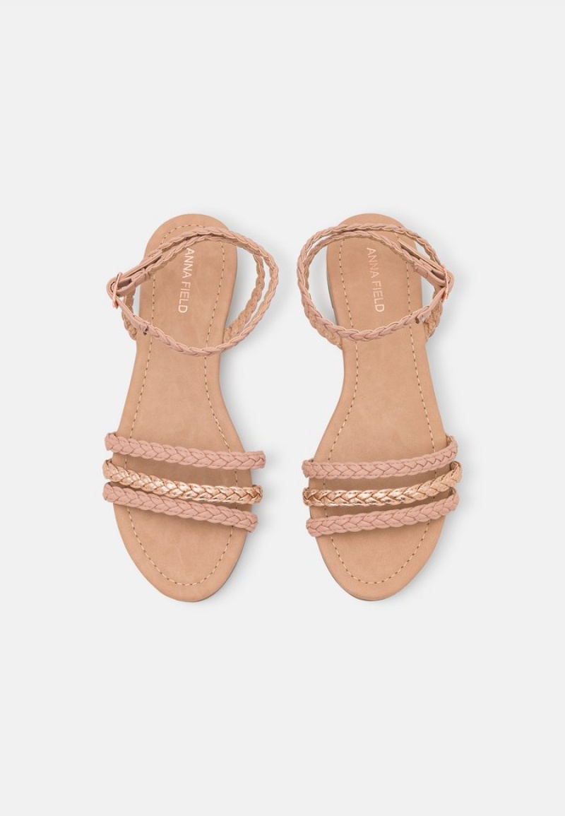 Anna Field New Sandaler Dam Rosa Guld | SE-LFYIER278