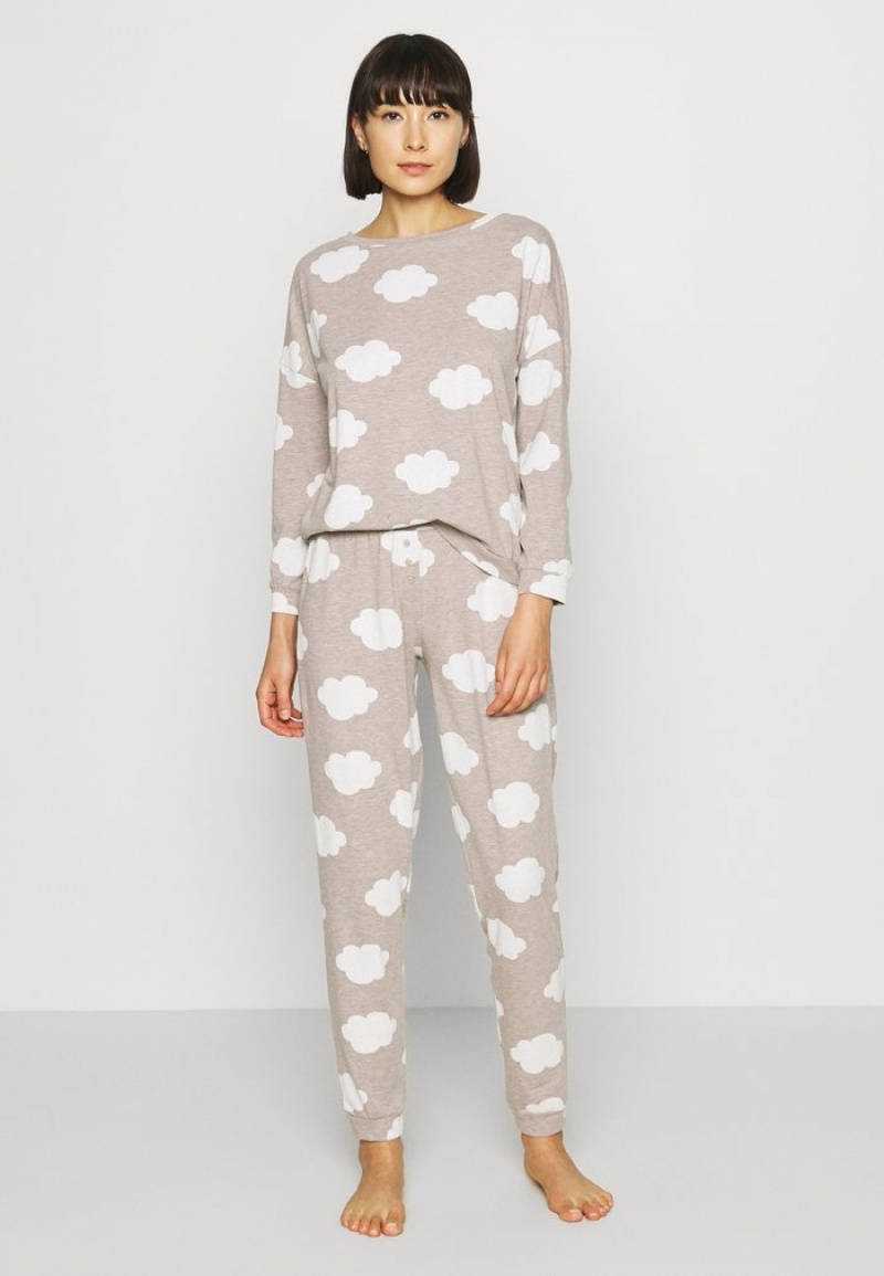 Anna Field New Tanya Pj Set Pyjamasset Dam Bruna | SE-ZCXGNI501