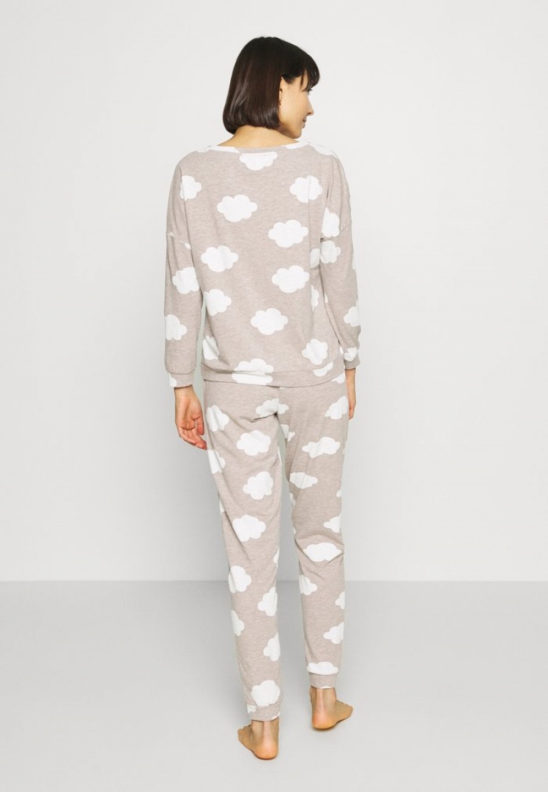 Anna Field New Tanya Pj Set Pyjamasset Dam Bruna | SE-ZCXGNI501