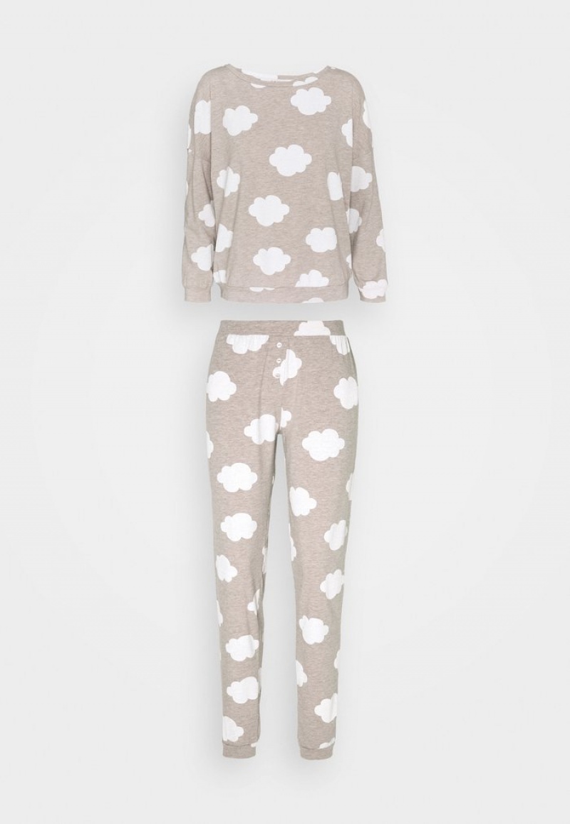 Anna Field New Tanya Pj Set Pyjamasset Dam Bruna | SE-ZCXGNI501