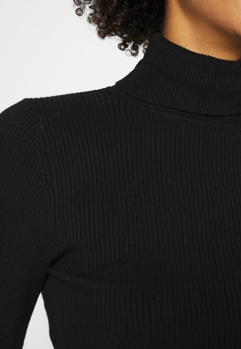 Anna Field New Turtle Neck Jumper Pullover Dam Svarta | SE-WULIEF718