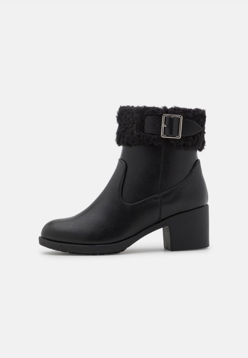 Anna Field New Vinter Booties Klassiska Vinterkängor Dam Svarta | SE-POVLTF495