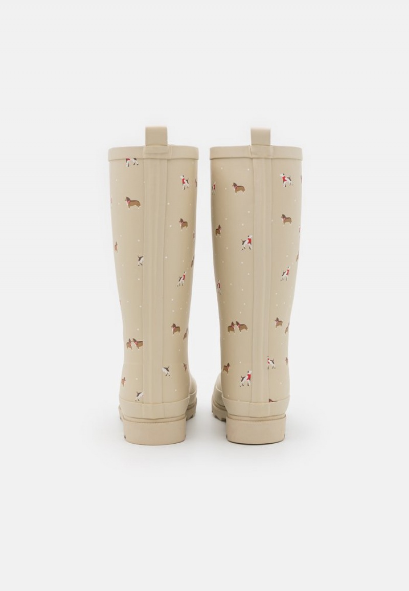 Anna Field New Wellies Stövlar Dam Beige | SE-BMLZCW704