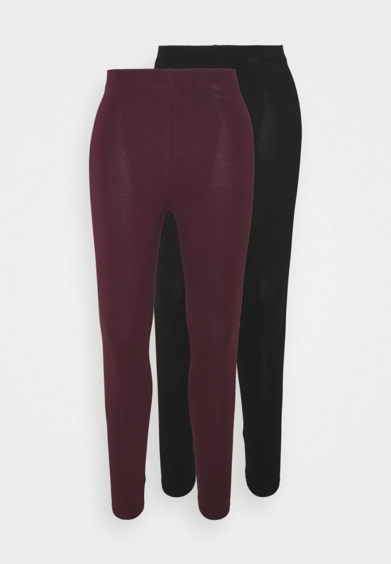 Anna Field Outlet 2 Pack Leggings Långbyxor Dam Svarta | SE-PVEHBR572