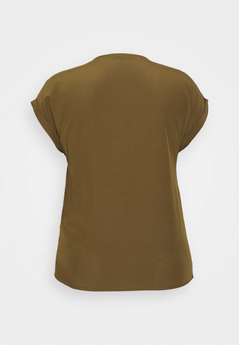 Anna Field Outlet Basic T-Shirt Dam Khaki | SE-ECGIJU186