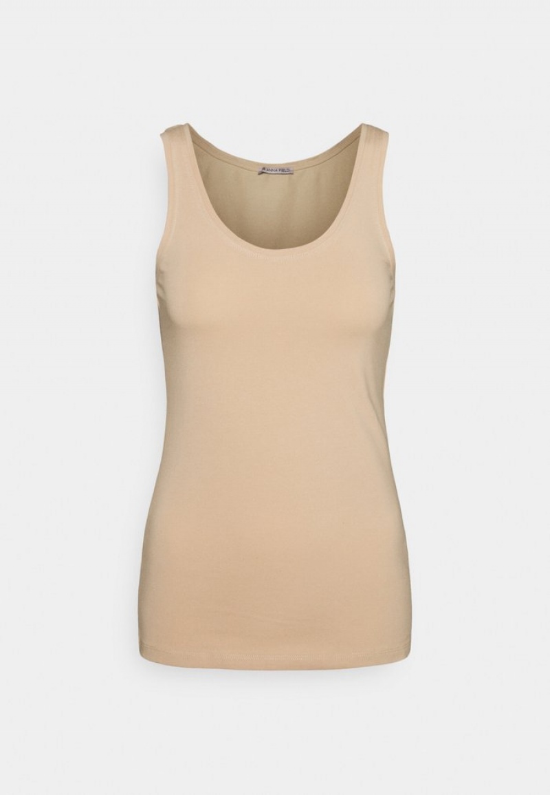 Anna Field Outlet Basic Tank 3Er Pack Top T-Shirt Dam Svarta | SE-IOBKQH601