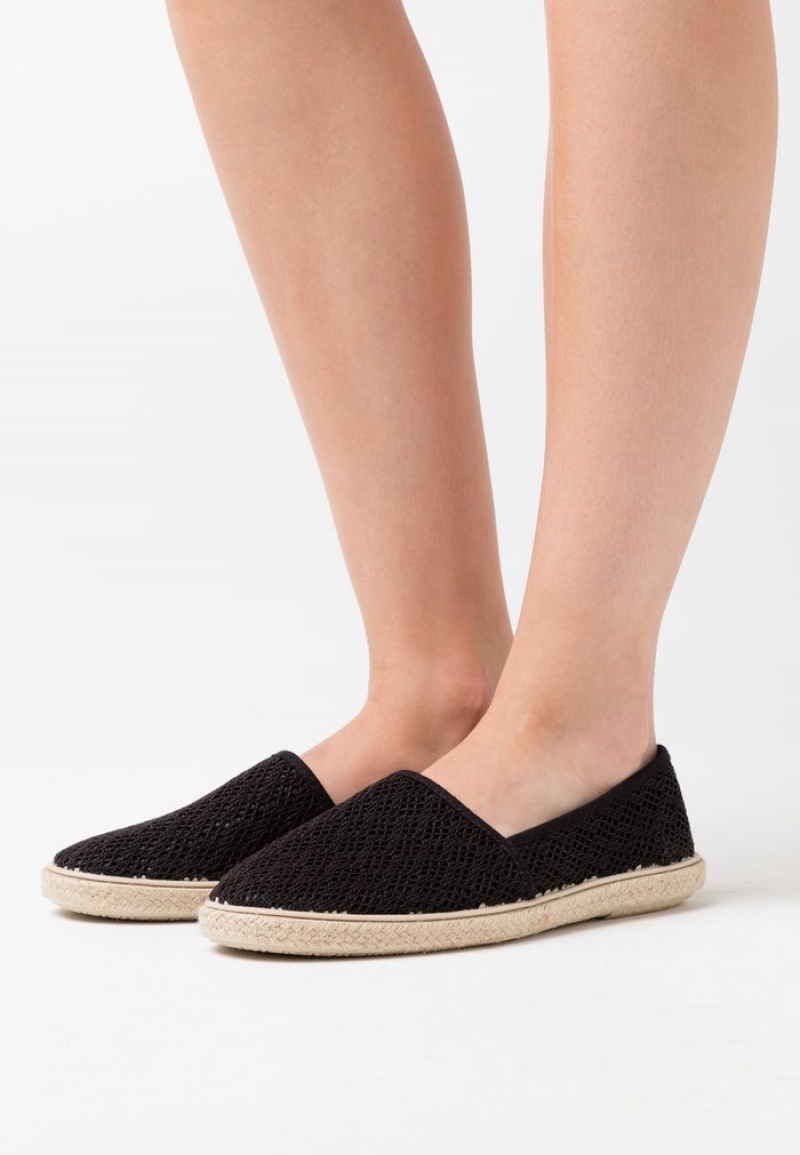 Anna Field Outlet Espadrilles Låga Skor Dam Svarta | SE-TXIQNK173