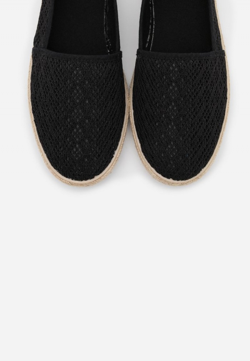 Anna Field Outlet Espadrilles Låga Skor Dam Svarta | SE-TXIQNK173