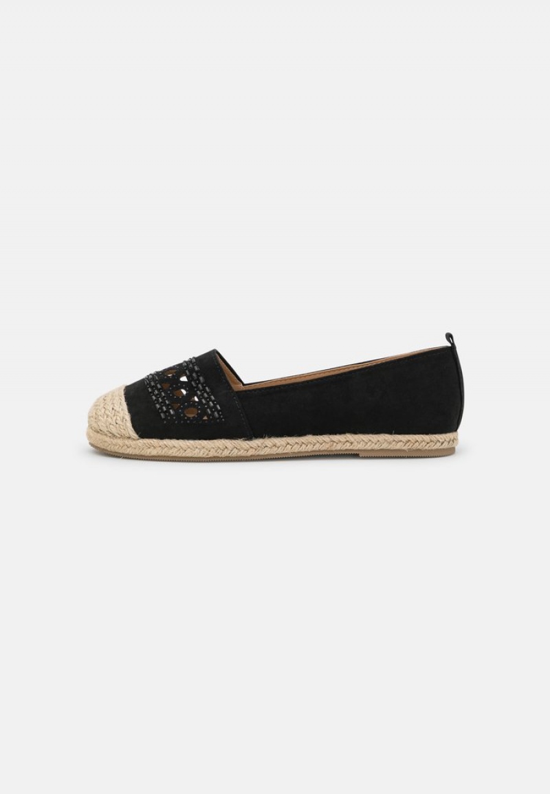 Anna Field Outlet Espadrilles Låga Skor Dam Svarta | SE-NOSXGT210