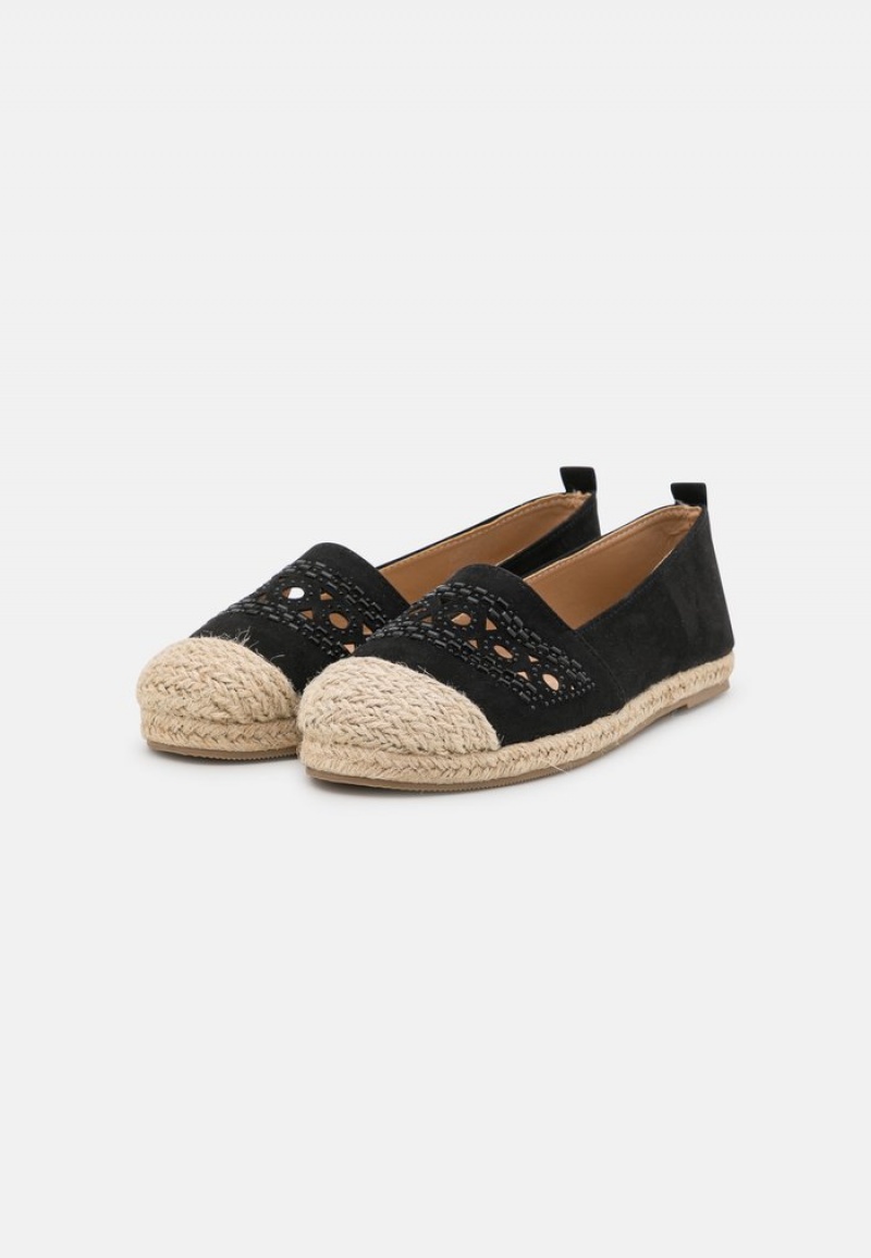 Anna Field Outlet Espadrilles Låga Skor Dam Svarta | SE-NOSXGT210