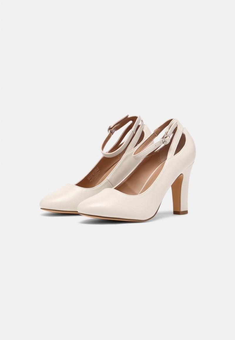 Anna Field Outlet High Heels Klackar Dam Vita | SE-CYDQZT745