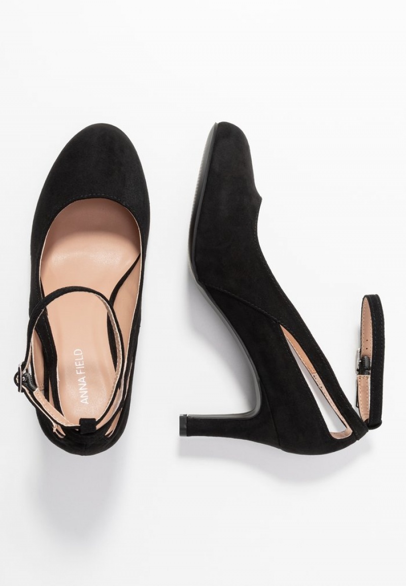 Anna Field Outlet Klassiska Heels Klackar Dam Svarta | SE-UFEOAD247