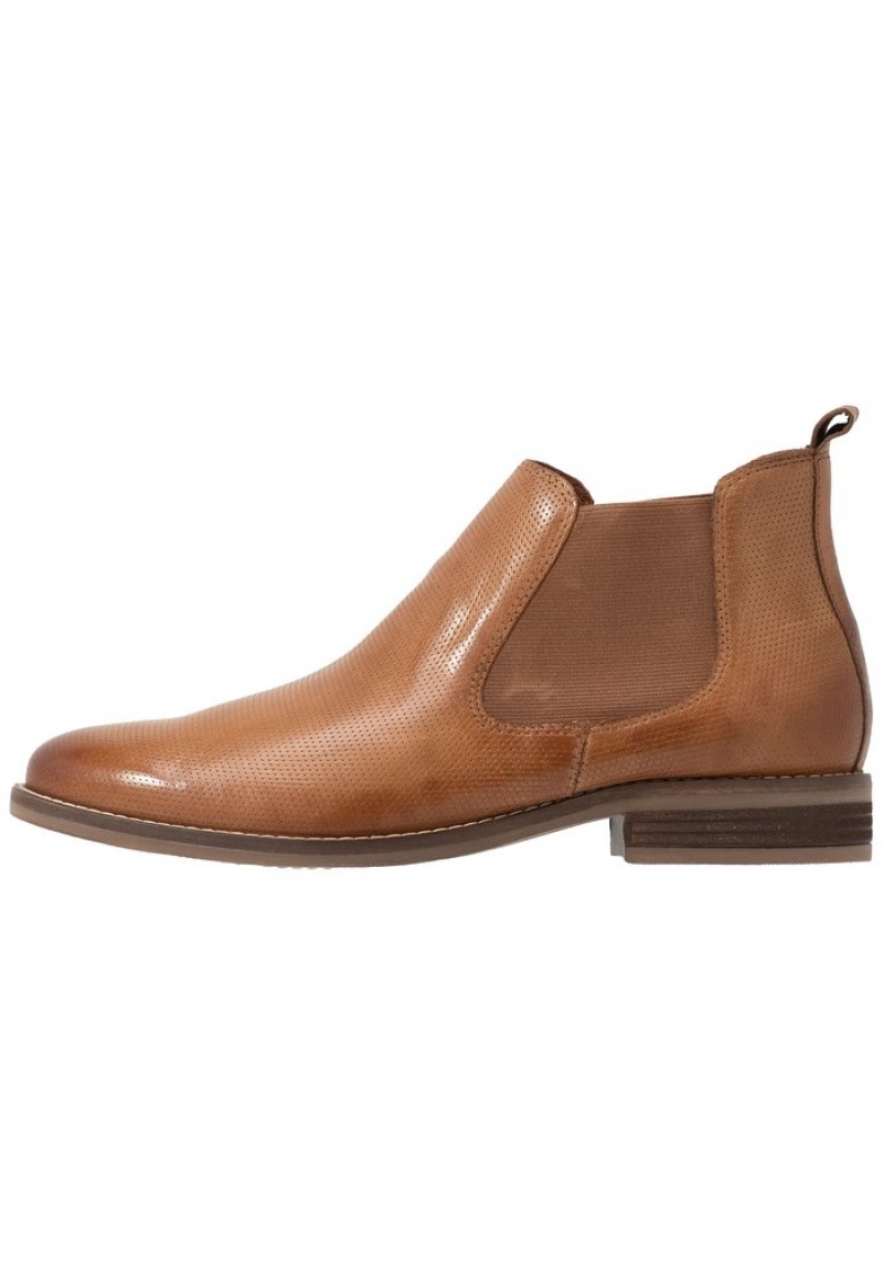 Anna Field Outlet Leather Booties Stövletter Dam Bruna | SE-ZRMETB310