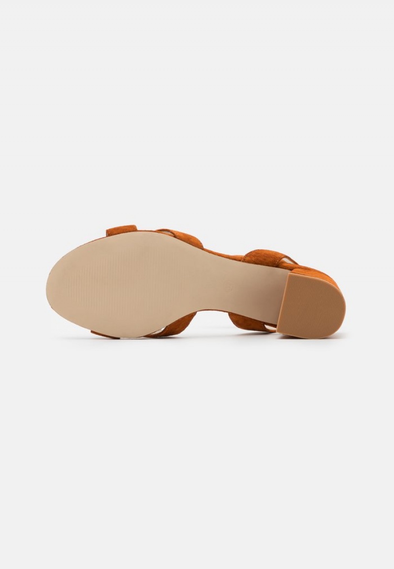 Anna Field Outlet Leather Sandaler Dam Bruna | SE-JSCANG269