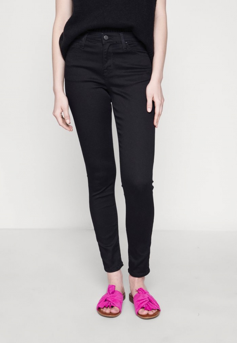 Anna Field Outlet Slim Jeans Dam Svarta Blå | SE-QTRLCG069