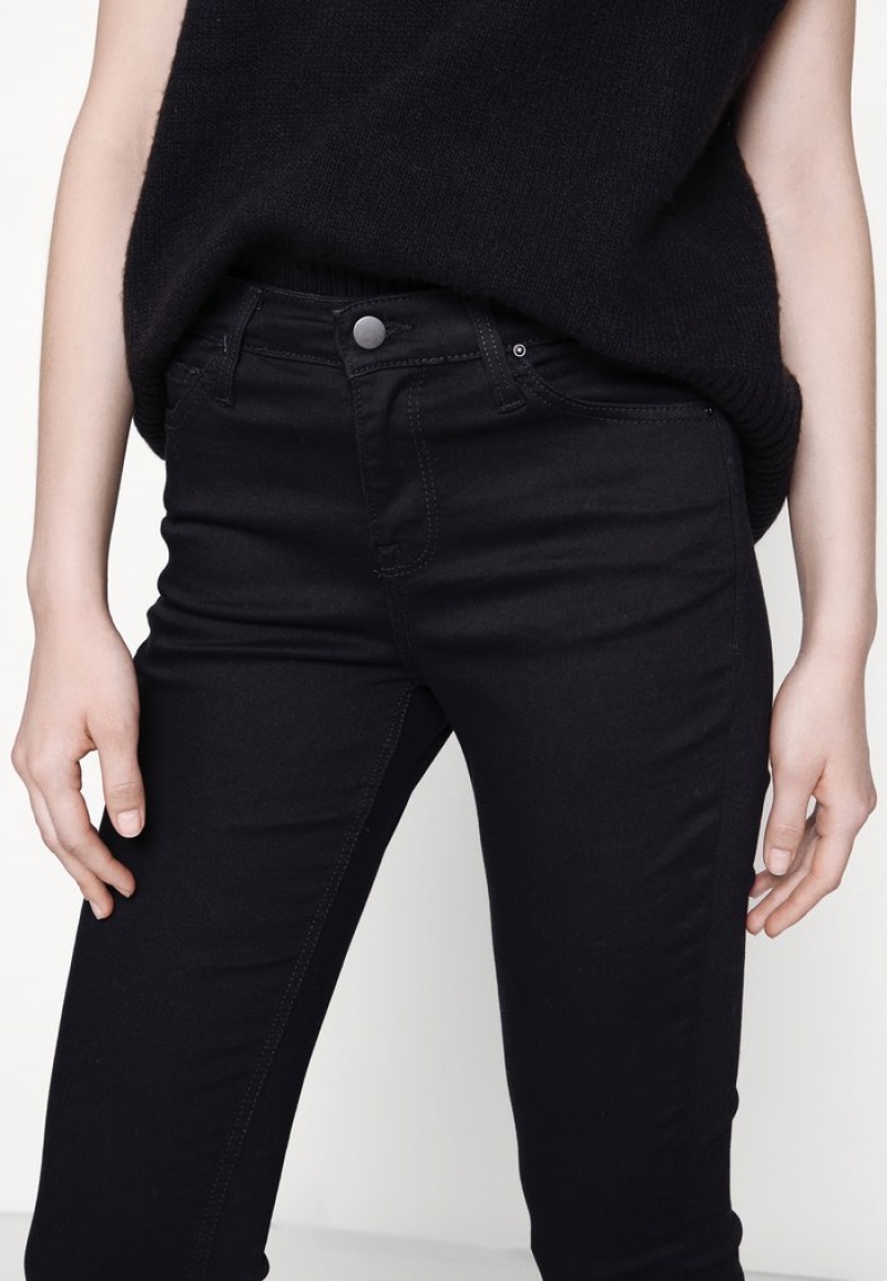 Anna Field Outlet Slim Jeans Dam Svarta Blå | SE-QTRLCG069