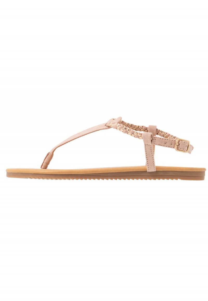 Anna Field Outlet T-Bar Sandaler Dam Rosa Guld | SE-IDHYJB479