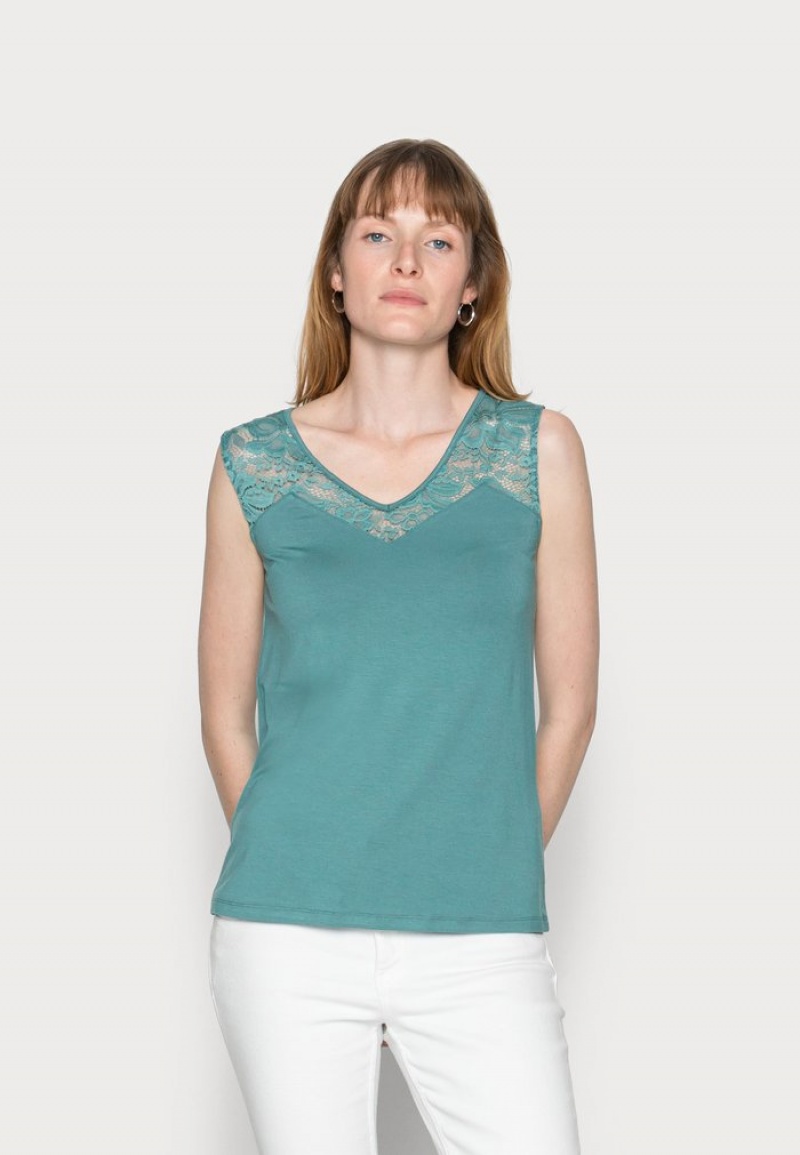 Anna Field Outlet Tank Top T-Shirt Dam Ljusblå | SE-WSGFNV961