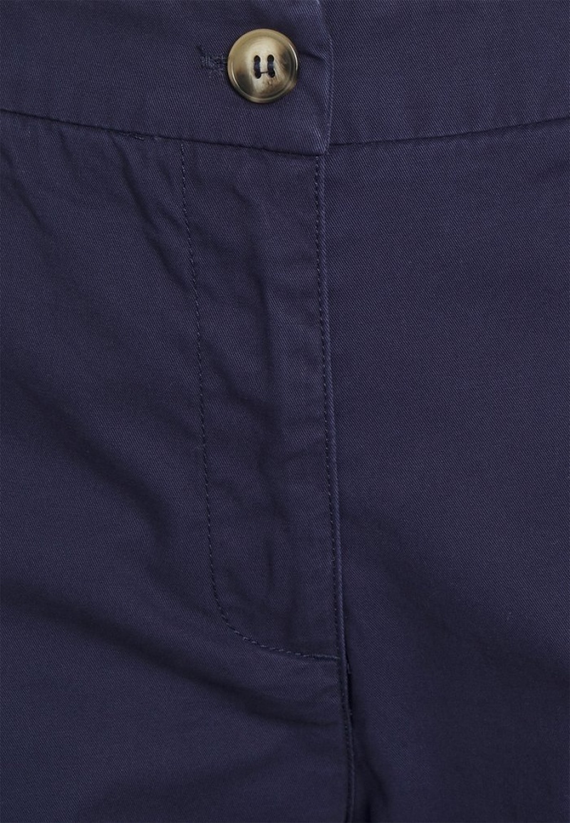 Anna Field Outlet Vanliga Washed Chino Byxor Dam Mörkblå | SE-ZNQRKT314