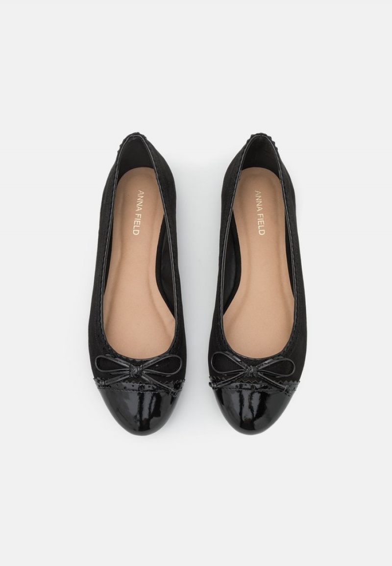 Anna Field Promo Ballet Pumps Ballerina Dam Svarta | SE-WPDUIO382