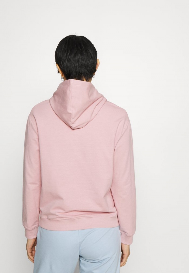 Anna Field Promo Basic Loose Hoodie With Gold Trim Hoodie Pullover Dam Rosa | SE-DCHUXK507