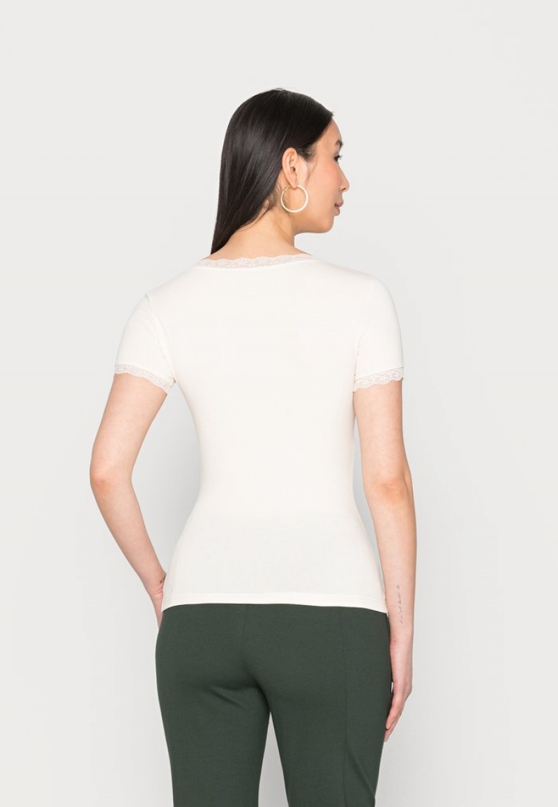 Anna Field Promo Basic T-Shirt Dam Bruna | SE-GEVBPY450