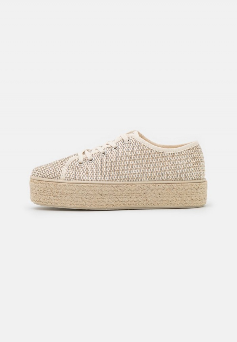 Anna Field Promo Espadrilles Låga Skor Dam Guld | SE-EPFSXV182