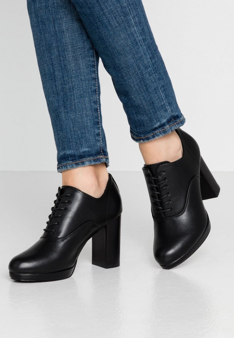 Anna Field Promo High Klackar Ankle Boots Klackar Dam Svarta | SE-CXLQEJ780