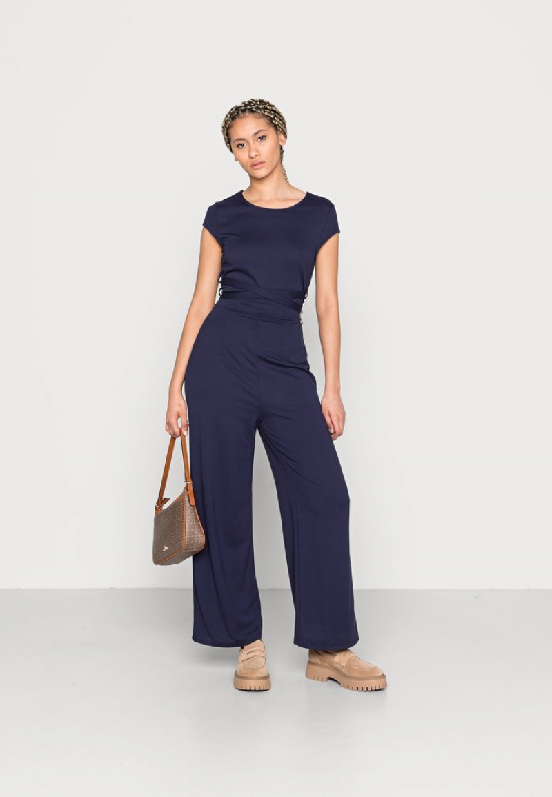 Anna Field Promo Jumpsuit Dam Mörkblå | SE-CSLNZJ512