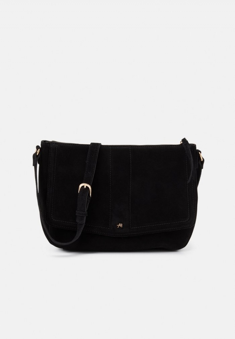 Anna Field Promo Leather Cross Body Väskor Dam Svarta | SE-JASKOD426