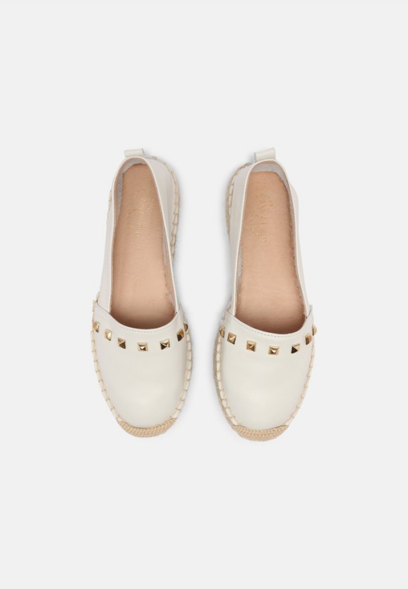 Anna Field Promo Leather Espadrilles Låga Skor Dam Vita | SE-NMZPLX329