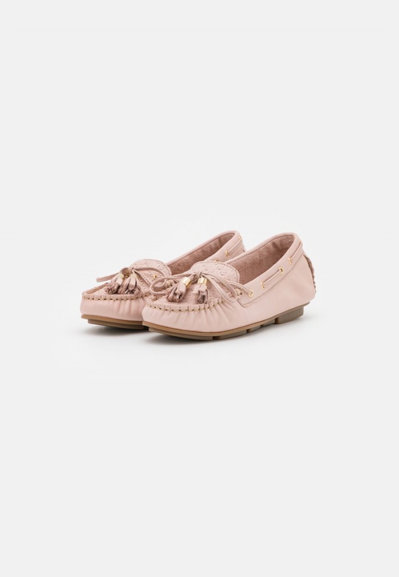 Anna Field Promo Leather Moccasins Låga Skor Dam Rosa | SE-YTCNDI792