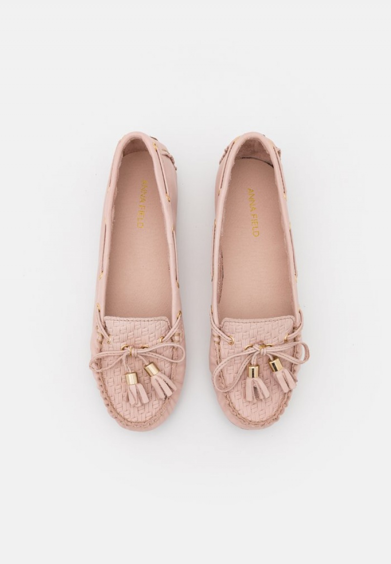 Anna Field Promo Leather Moccasins Låga Skor Dam Rosa | SE-YTCNDI792