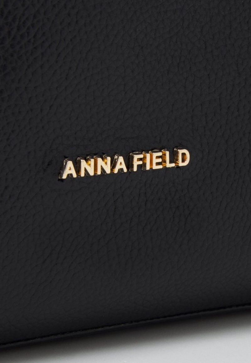 Anna Field Promo Leather Toteväska Dam Svarta | SE-CBZNWQ931