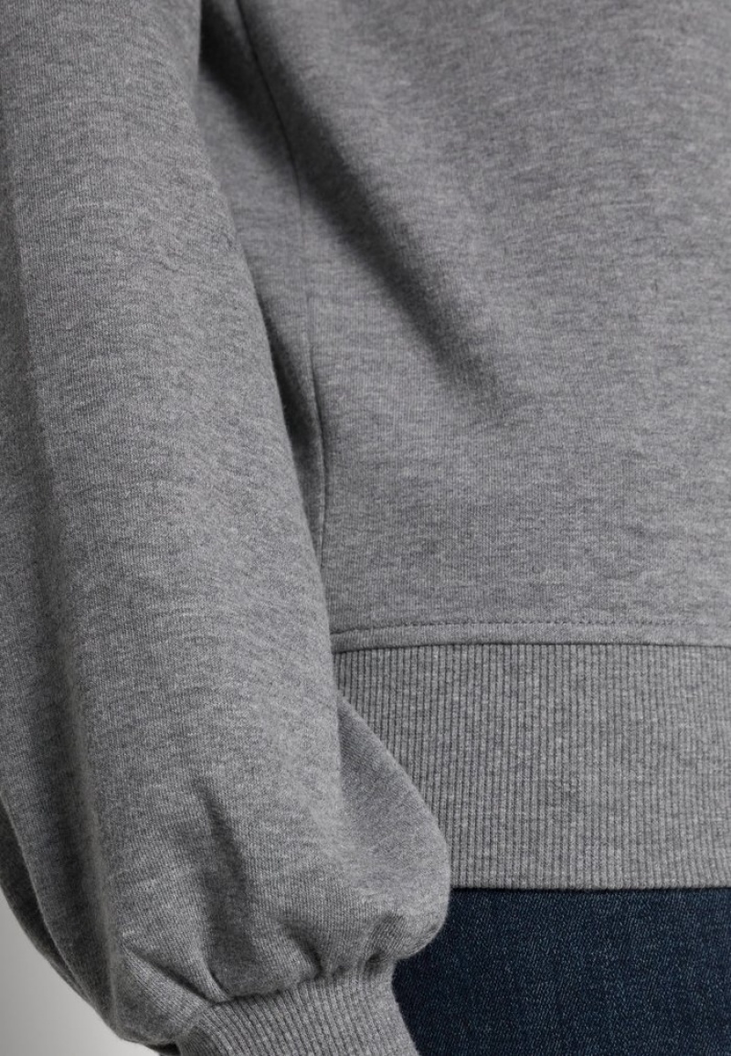 Anna Field Promo Sweatshirt Pullover Dam Grå | SE-XHTCZF796