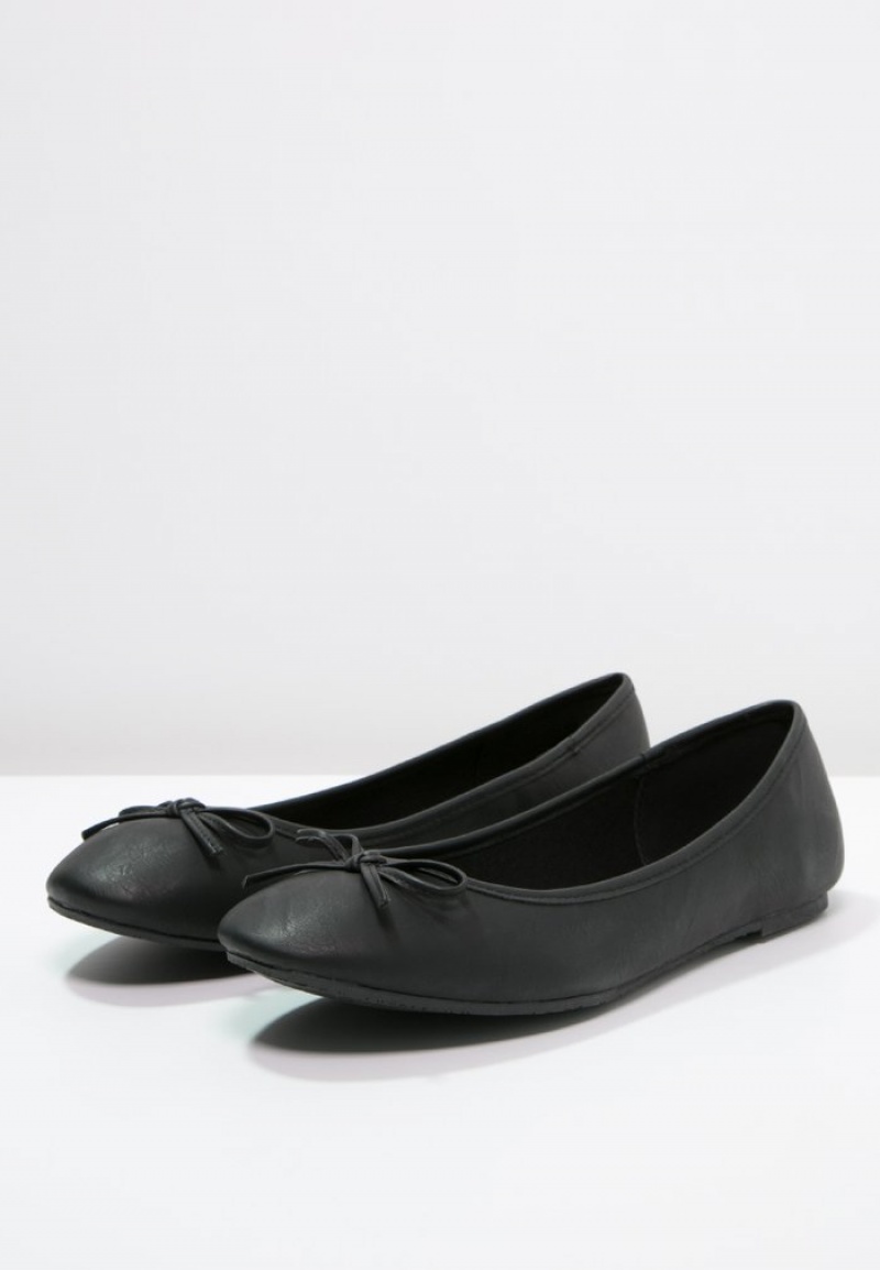 Anna Field Top 10 Ballet Pumps Ballerina Dam Svarta | SE-QHBAIX890