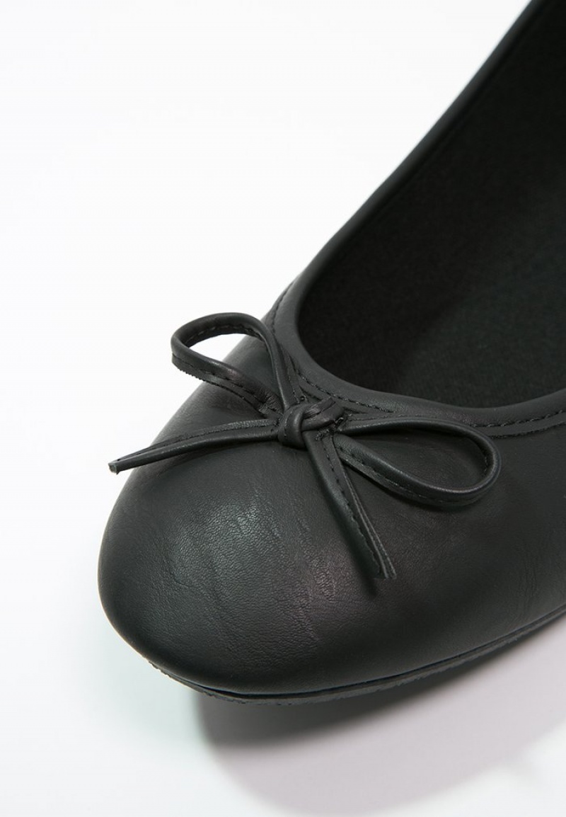 Anna Field Top 10 Ballet Pumps Ballerina Dam Svarta | SE-QHBAIX890