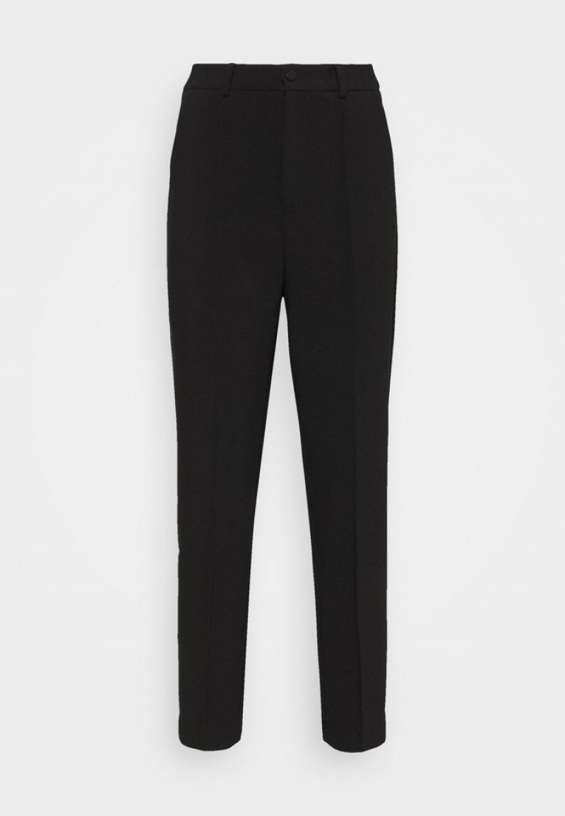 Anna Field Top 10 Basic Bussiness Pants With Pintucks Långbyxor Dam Svarta | SE-LUIEGP287