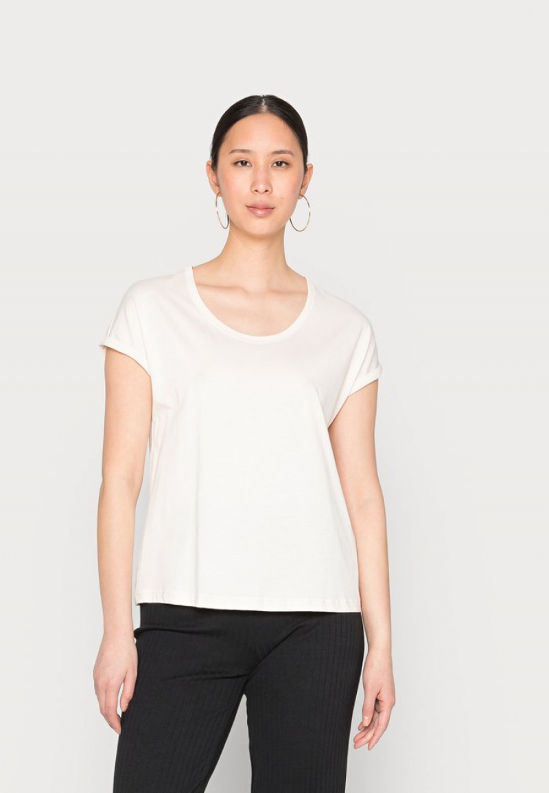 Anna Field Top 10 Basic T-Shirt Dam Bruna | SE-BZMSWD459