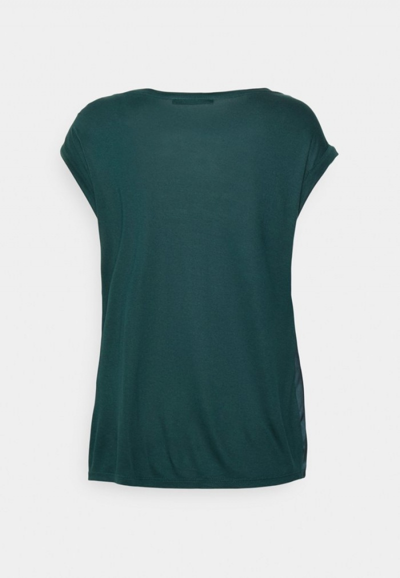 Anna Field Top 10 Basic T-Shirt Dam Mörkgröna | SE-QYHSMN465