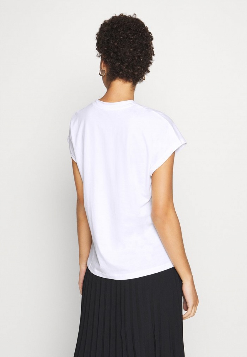 Anna Field Top 10 Basic T-Shirt Dam Vita | SE-OHJPQV745