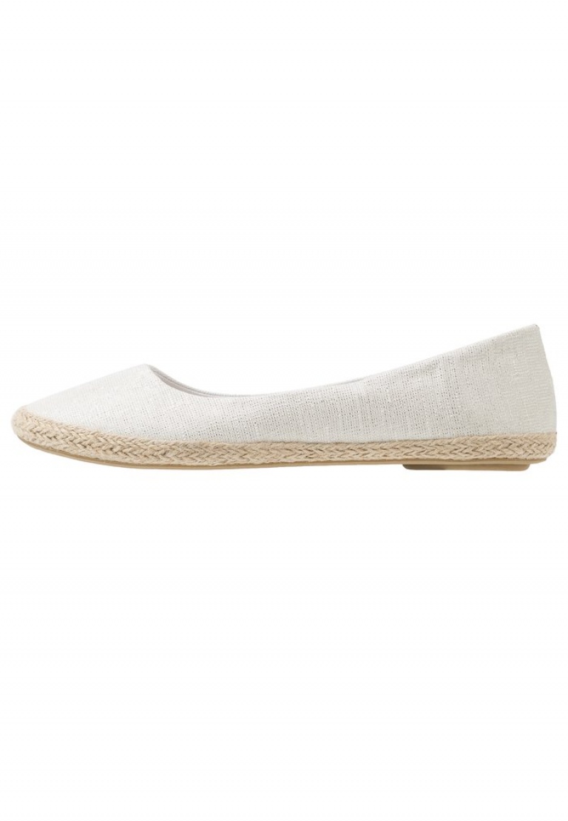 Anna Field Top 10 Espadrilles Ballerina Dam Silver | SE-VHJSWU725