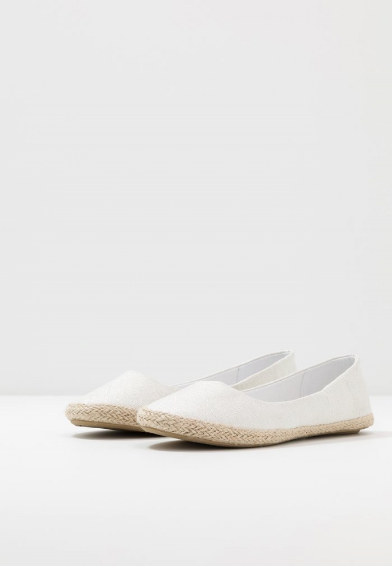 Anna Field Top 10 Espadrilles Ballerina Dam Silver | SE-VHJSWU725