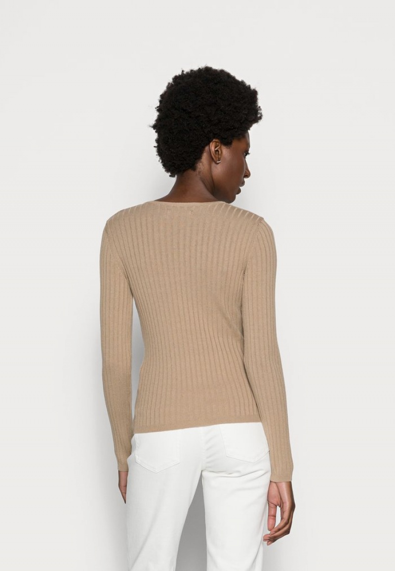 Anna Field Top 10 Jumper Pullover Dam Bruna | SE-HVZBNM451