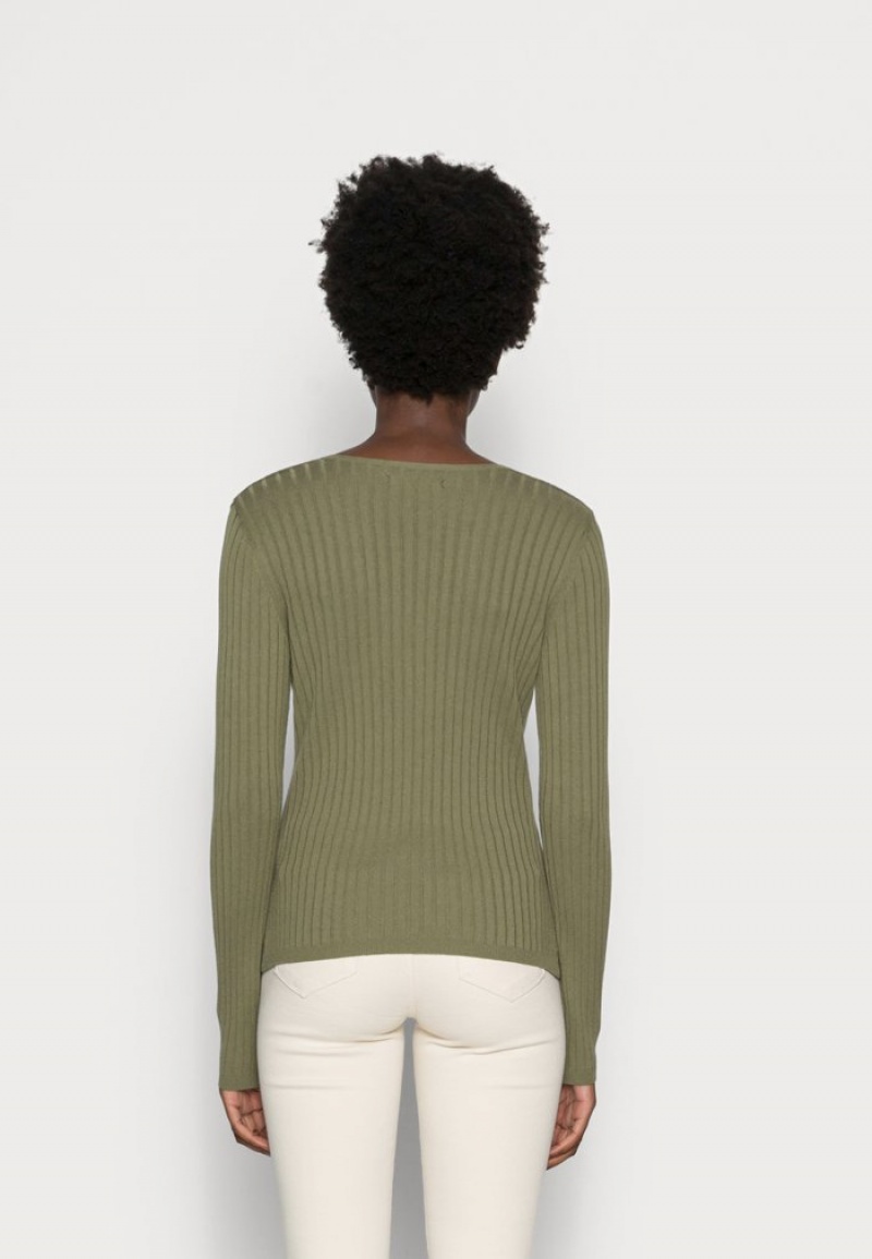 Anna Field Top 10 Jumper Pullover Dam Khaki | SE-ZXIEBL436