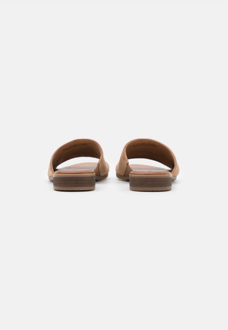 Anna Field Top 10 Leather Mules Dam Beige | SE-RJPZIH649