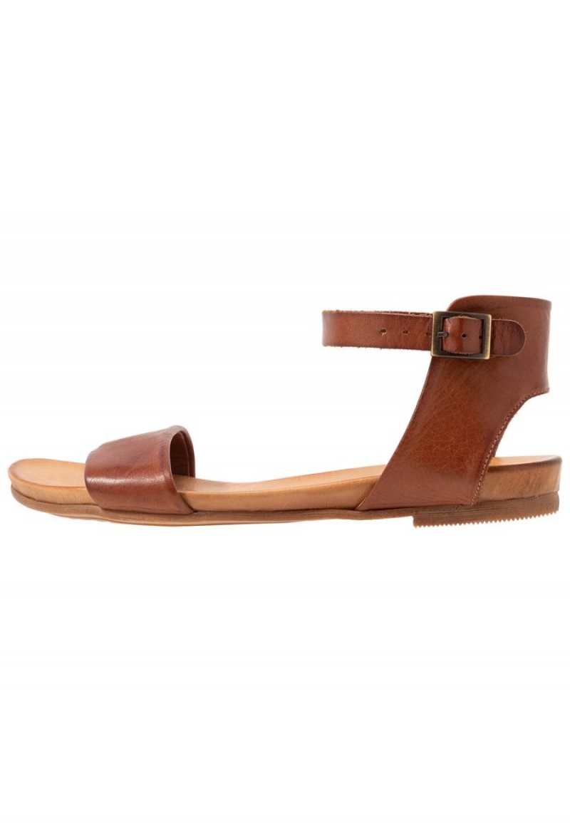 Anna Field Top 10 Leather Sandaler Dam Bruna | SE-SPTEHX125