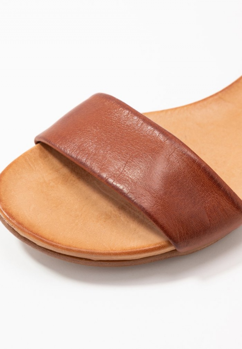 Anna Field Top 10 Leather Sandaler Dam Bruna | SE-SPTEHX125