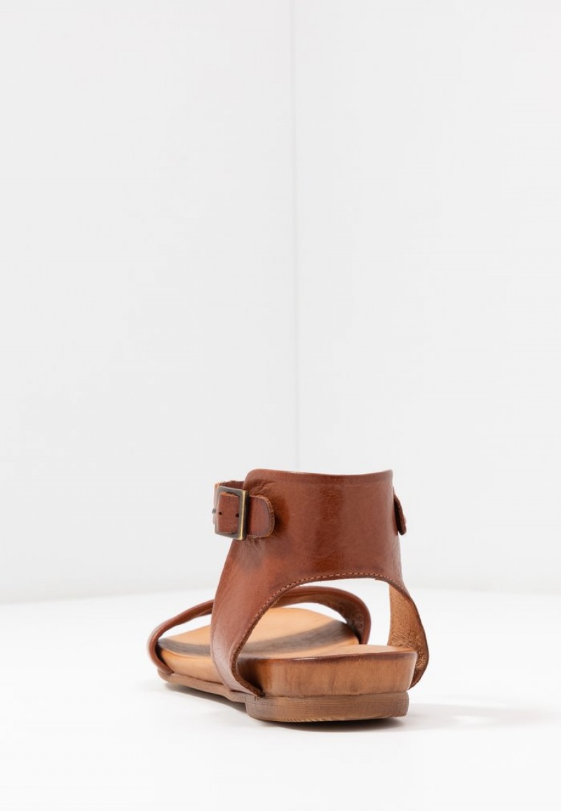 Anna Field Top 10 Leather Sandaler Dam Bruna | SE-SPTEHX125