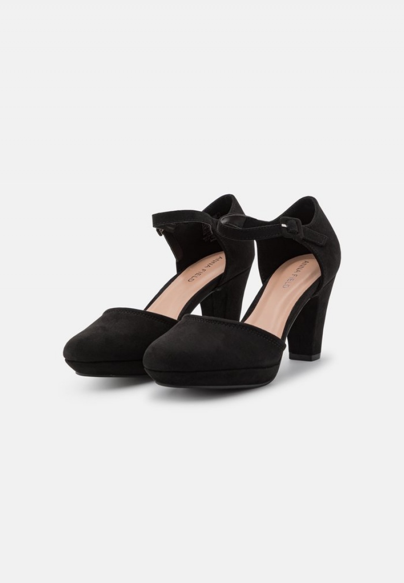 Anna Field Top 10 Platform Heels Klackar Dam Svarta | SE-WHQFRD971